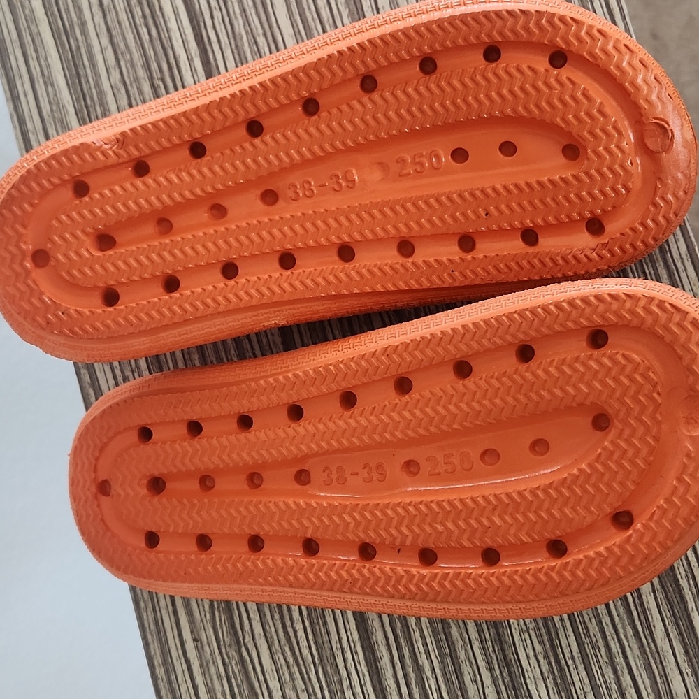 Orange Flip Flop Sandals - Picture 4 of 7
